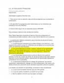 Exámenes finales por Licenciatura Preescolar