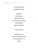 COSTOS DE PRODUCCIÒN . PLASTIMADERA ECOLOGICA