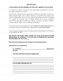 PROGRAMA CONCURSO DE INTERPRETACIÓN DEL HIMNO NACIONAL