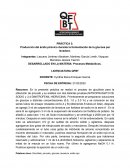 PRÁCTICA 3: Producción del ácido pirúvico durante la fermentación de la glucosa por levadura