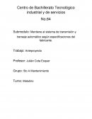 Funcionamiento de una transmisión manual y un motor de auto