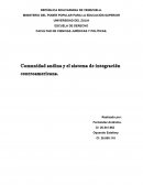 Comunidad andina y el sistema de integración centroamericana