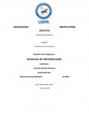 Administración de Empresas . Seminario de Administración