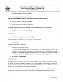 IMPLEMENTACION Y MANTENIMIENTO DE EQUIPOS ELECTRONICOS INDUSTRIALES. Página 1