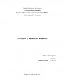 Administración de la Producción. Conceptos y Análisis de Términos