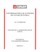 NOCIONES DE LA ADMINISTRACIÓN DE CAPITAL