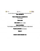 Tecnologías agropecuarias o pesqueras. Agricultura Proyecto productico: Hortalizas