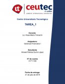 Tarea gerencia financiera