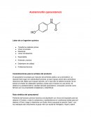 Acetaminofén (paracetamol). Consideraciones para la síntesis del producto