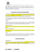 SELECCIÓN DEL CANAL DE DISTRIBUCIÓN