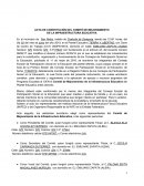 ACTA DE CONSTITUCIÓN DEL COMITÉ DE MEJORAMIENTO DE LA INFRAESTRUCTURA EDUCATIVA