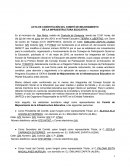 Acta de Constitución: Comité para el seguimiento del programa escuelas al CIEN