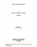 TRABAJO GENERACIÓN DE ENERGIA