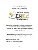 ELABORACION ARTESANAL DE CHICHA DE MOLLE (SCHINUS MOLLE) PARA SU COMERCIALIZACIÓN EN PATIO DE COMIDAS DEL PARQUE SIMÓN BOLÍVAR DE LA CIUDAD DE SUCRE, GESTIÓN 2019