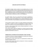 ANÁLISIS COLECTIVO DE TRABAJO