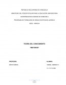 TEORÍA DEL CONOCIMIENTO “METODOS”