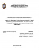 ASESORAMIENTO EN LA ESTRUCTURA ADMINISTRATIVA