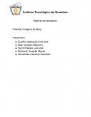 Reporte de laboratorio. Practica: Ensayo a la llama.