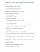Origen de la Industria del Entretenimiento en México