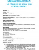 UNIDAD DIDÁCTICA: LA FÁBRICA DE SODA “RÍO CORDILLERANO”