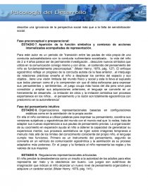 Estadios del desarrollo según Piaget. Página 3