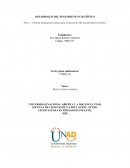 DESARROLLO DEL PENSAMIENTO CIENTÍFICO