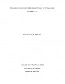 SOLUCION A UNA DIFICULTAD DE ADMINISTRACION DE OPERACIONES ALFAGRES S.A.