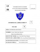 Laboratorio de física, CENTROS DE GRAVEDAD