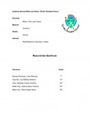 Práctica Reacciones Químicas