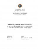 MORBILIDAD Y COBERTURA DE INMUNIZACIÓN EN EL CPT III «CHUPARÍN ARRIBA», MUNICIPIO SOTILLO, EDO. ANZOÁTEGUI. PERÍODO MARZO−AGOSTO DE 2019