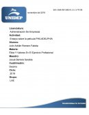 Ensayo sobre la película PHILADELPHIA