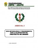 REGLAMENTO DE MODALIDADES DE GRADUACIÓN PARA LA LICENCIATURA EN CIENCIAS POLICIALES