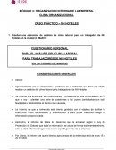 CLIMA ORGANIZACIONAL CASO PRÁCTICO – NH HOTELES