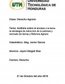 ANALISIS SOBRE EL ACCESO A LA TIERRA Y LA ESTRATEGIA DE REDUCCION DE LA POBREZA