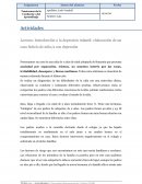 Lectura: Introducción a la depresión infantil: elaboración de un caso ficticio de niño/a con depresión