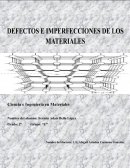 Defectos e imperfecciones de los materiales