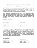 Concurrencia y transacciones en Base de Datos