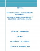 UNIDAD 7 LA ESTÉTICA Y EL CUIDADO