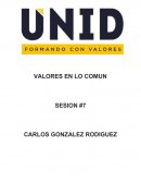 VALORES EN LO COMUN