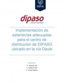 Proyecto distribución DIPASO S.A. Página 1