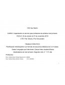 Planificación interdisciplinar con formato de secuencia didáctica de 3 a 4 clases