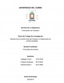 Cálculos de la inversión total del Proyecto un Restaurante de comida saludable