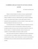 Las habilidades sociales para la mejora de la convivencia en educación preescolar