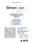 Juego simon dice electronico