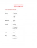 Tratamiento Nutricional Dieta para 1200 calorías