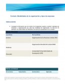 Modalidades y tipos de empresas