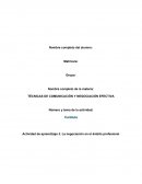 TÉCNICAS DE COMUNICACIÓN Y NEGOCIACIÓN EFECTIVA