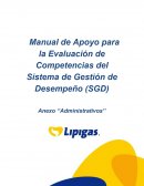 Manual de Apoyo para la Evaluación de Competencias del Sistema de Gestión de Desempeño (SGD)