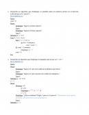 Desarrolle un algoritmo que despliegue