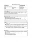 Descripción de puestos ejemplo